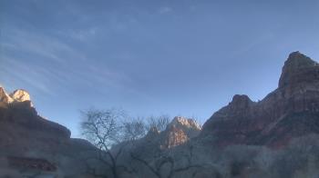 Weather camera view of Zion Canyon Village.