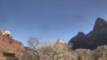 Weather camera view of Zion Canyon Village.