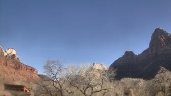 Weather camera view of Zion Canyon Village.