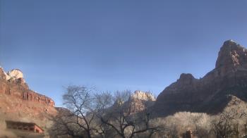 Weather camera view of Zion Canyon Village.