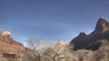Weather camera view of Zion Canyon Village.