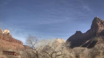 Weather camera view of Zion Canyon Village.