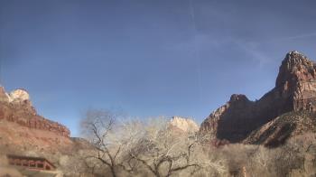 Weather camera view of Zion Canyon Village.