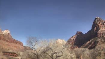 Weather camera view of Zion Canyon Village.