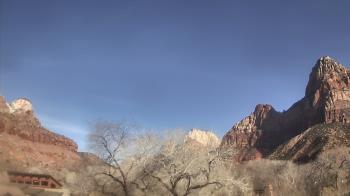 Weather camera view of Zion Canyon Village.