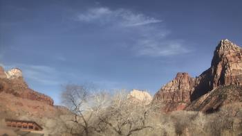 Weather camera view of Zion Canyon Village.