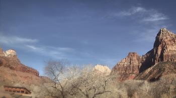 Weather camera view of Zion Canyon Village.