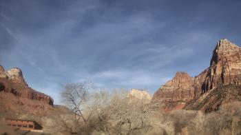 Weather camera view of Zion Canyon Village.