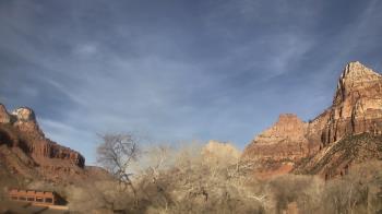 Weather camera view of Zion Canyon Village.
