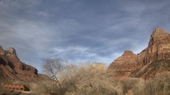 Weather camera view of Zion Canyon Village.