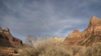 Weather camera view of Zion Canyon Village.