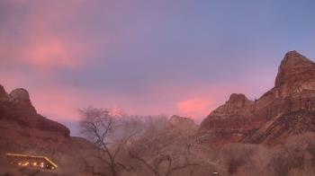 Weather camera view of Zion Canyon Village.