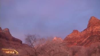 Weather camera view of Zion Canyon Village.