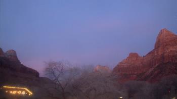 Weather camera view of Zion Canyon Village.