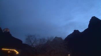 Weather camera view of Zion Canyon Village.