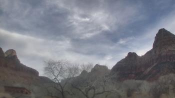 Weather camera view of Zion Canyon Village.
