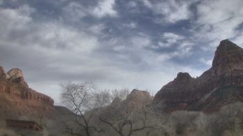 Weather camera view of Zion Canyon Village.