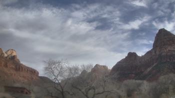 Weather camera view of Zion Canyon Village.