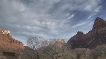 Weather camera view of Zion Canyon Village.
