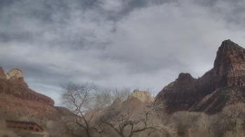 Weather camera view of Zion Canyon Village.