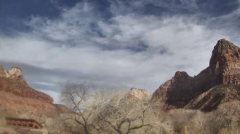 Weather camera view of Zion Canyon Village.