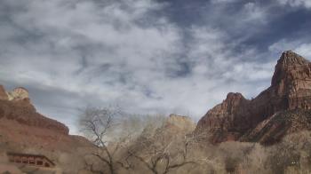 Weather camera view of Zion Canyon Village.