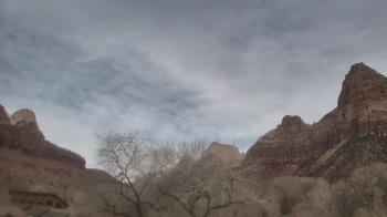 Weather camera view of Zion Canyon Village.