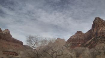 Weather camera view of Zion Canyon Village.