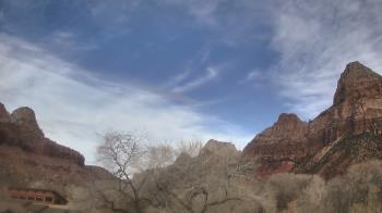 Weather camera view of Zion Canyon Village.