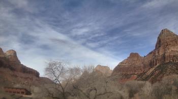 Weather camera view of Zion Canyon Village.
