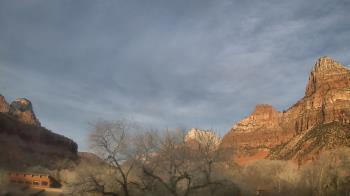 Weather camera view of Zion Canyon Village.