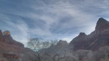 Weather camera view of Zion Canyon Village.