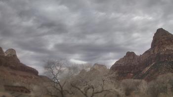 Weather camera view of Zion Canyon Village.