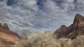 Weather camera view of Zion Canyon Village.