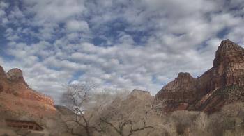 Weather camera view of Zion Canyon Village.