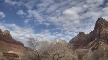 Weather camera view of Zion Canyon Village.