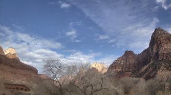 Weather camera view of Zion Canyon Village.