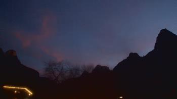 Weather camera view of Zion Canyon Village.