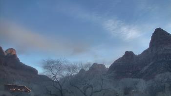Weather camera view of Zion Canyon Village.
