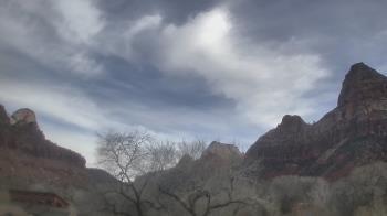 Weather camera view of Zion Canyon Village.