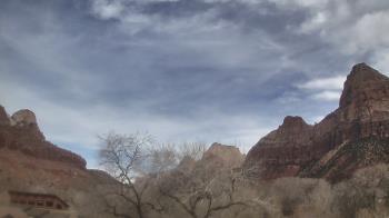 Weather camera view of Zion Canyon Village.