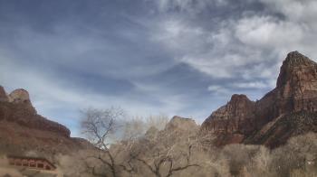 Weather camera view of Zion Canyon Village.