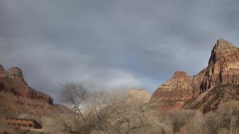 Weather camera view of Zion Canyon Village.