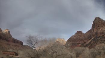 Weather camera view of Zion Canyon Village.