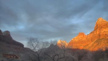 Weather camera view of Zion Canyon Village.
