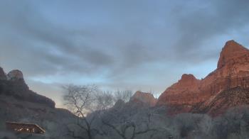 Weather camera view of Zion Canyon Village.