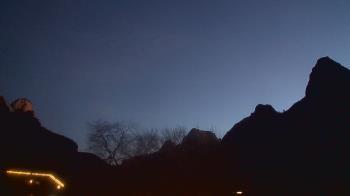 Weather camera view of Zion Canyon Village.