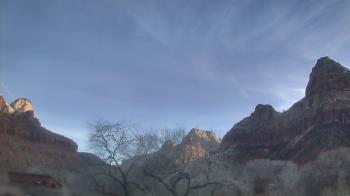 Weather camera view of Zion Canyon Village.