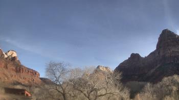 Weather camera view of Zion Canyon Village.