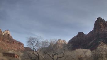 Weather camera view of Zion Canyon Village.